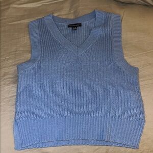 Streetwear Society Light Blue V-Neck Sweater Vest